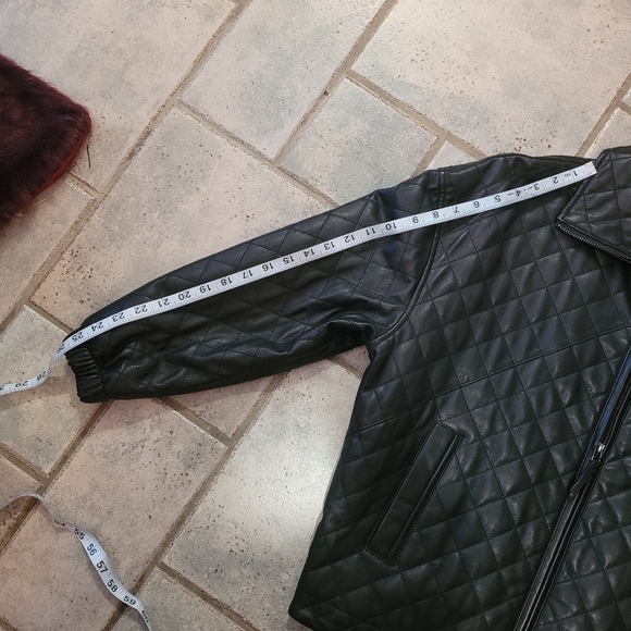 NWT Katherine Kelly Black Lamb Leather Jacket  Sz XS - Picture 14 of 16